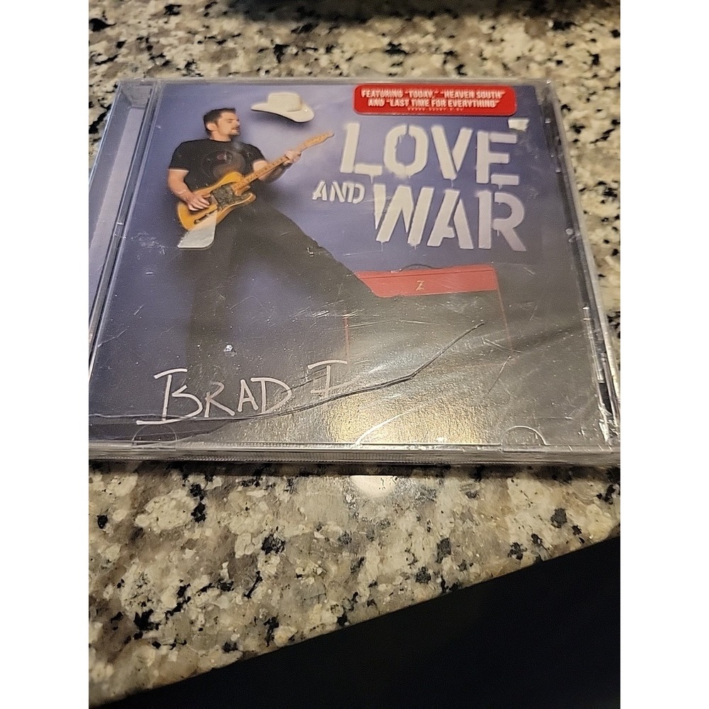Love and War by Paisley, Brad‎ (CD, 2017) Unopened But Cracked Case